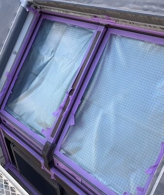 天窓とベランダドレンのシーリング処理を行いました！｜東京都調布市
