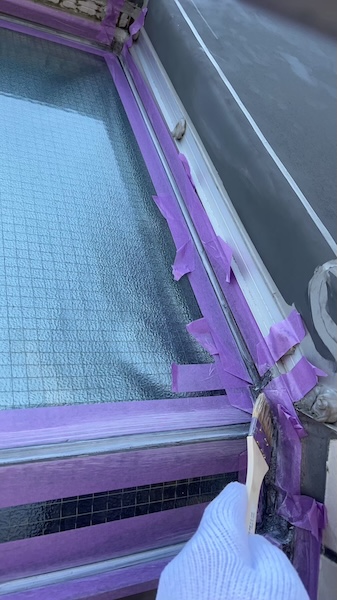 天窓とベランダドレンのシーリング処理を行いました!|東京都調布市