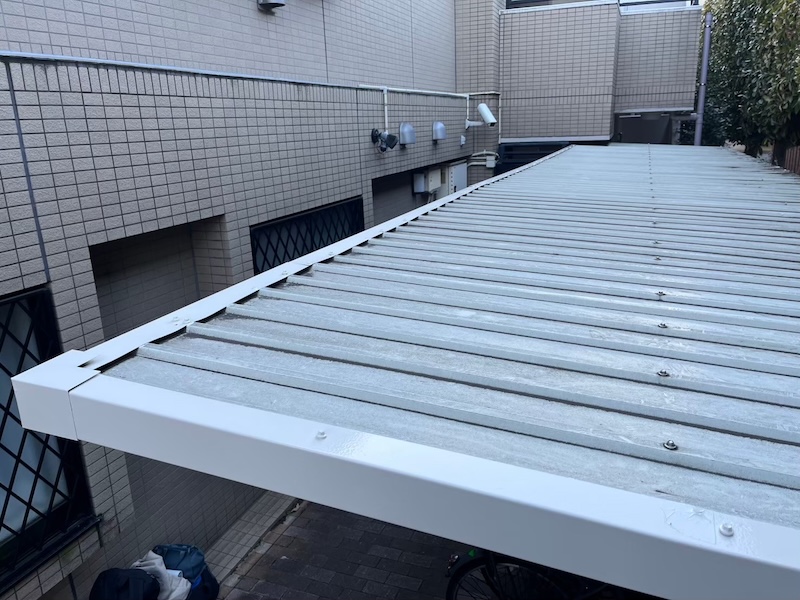 東京都府中市|マンション 駐輪場の塗装を実施しました!